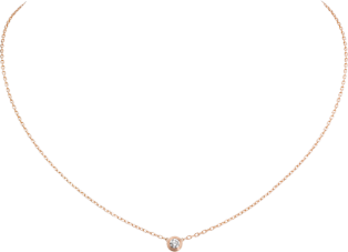 Cartier d'Amour necklace, small model Rose gold, diamond