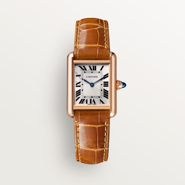 Tank Louis Cartier watch Small model, hand-wound mechanical movement, rose gold