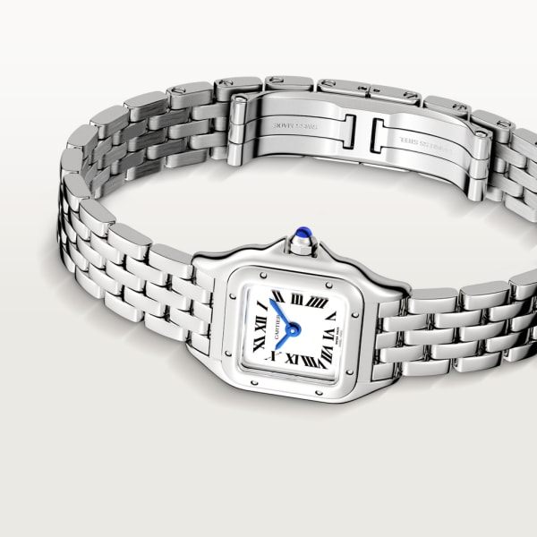 Panthère de Cartier watch Mini model, quartz movement, steel