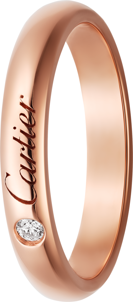 C de Cartier wedding ringRose gold, diamond