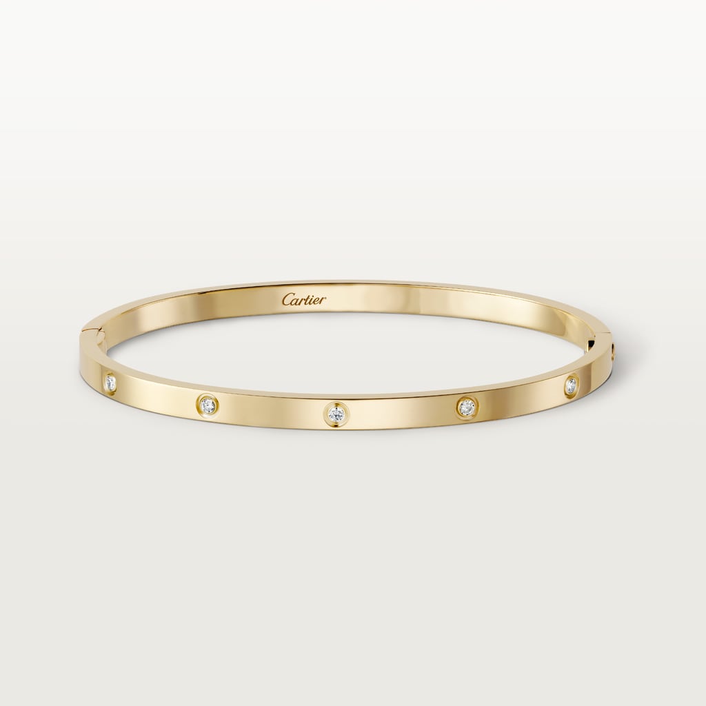 Love bracelet, small model, 10 diamondsYellow gold, diamonds