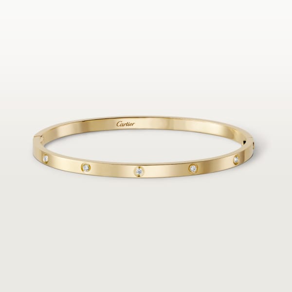 Love bracelet, small model, 10 diamonds Yellow gold, diamonds