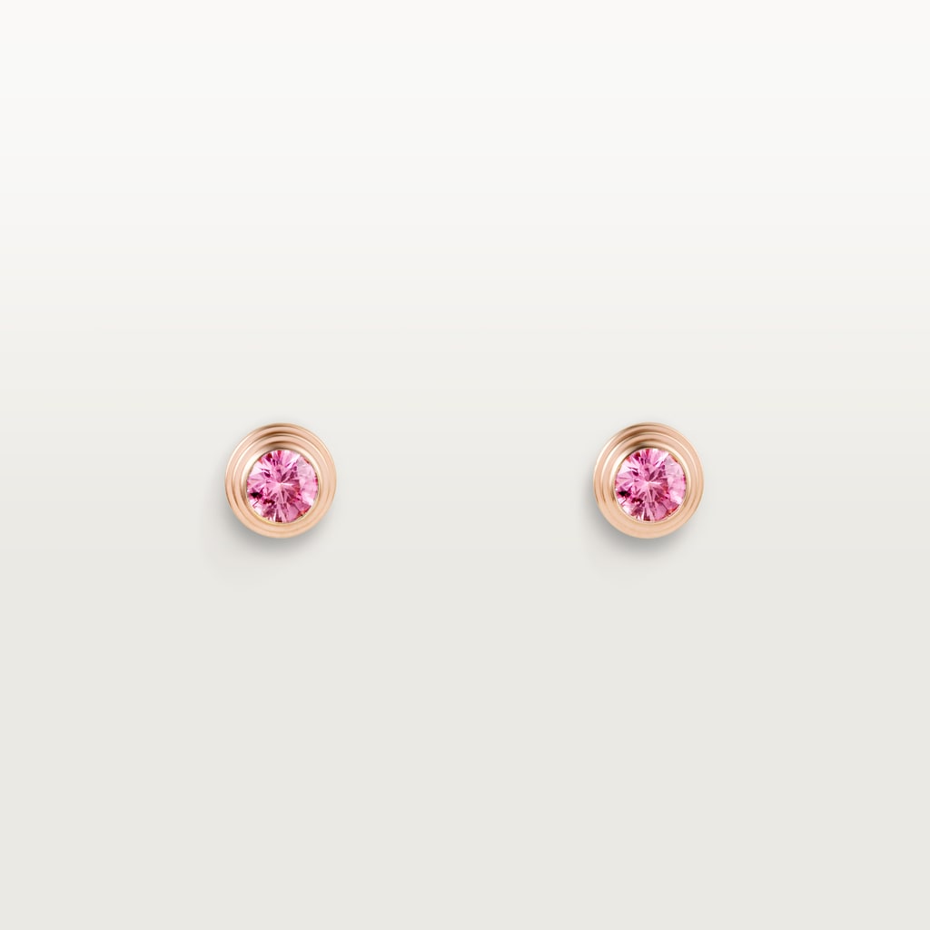 Cartier d'Amour earringsRose gold, pink sapphires