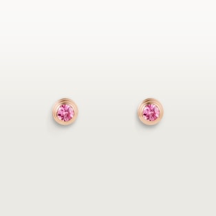 Cartier d'Amour earrings Rose gold, pink sapphires