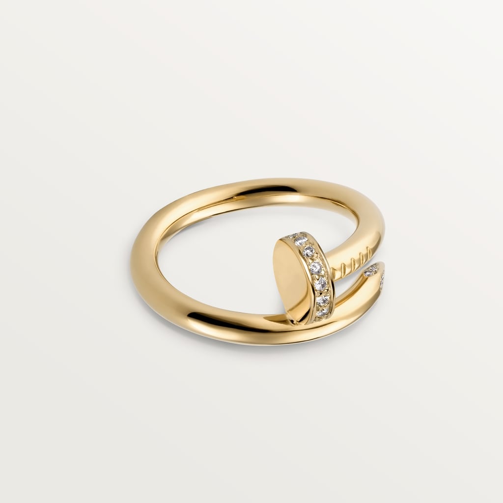 Juste un Clou ring, classic model, diamondsYellow gold, diamonds