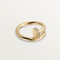 Juste un Clou ring, classic model, diamonds Yellow gold, diamonds