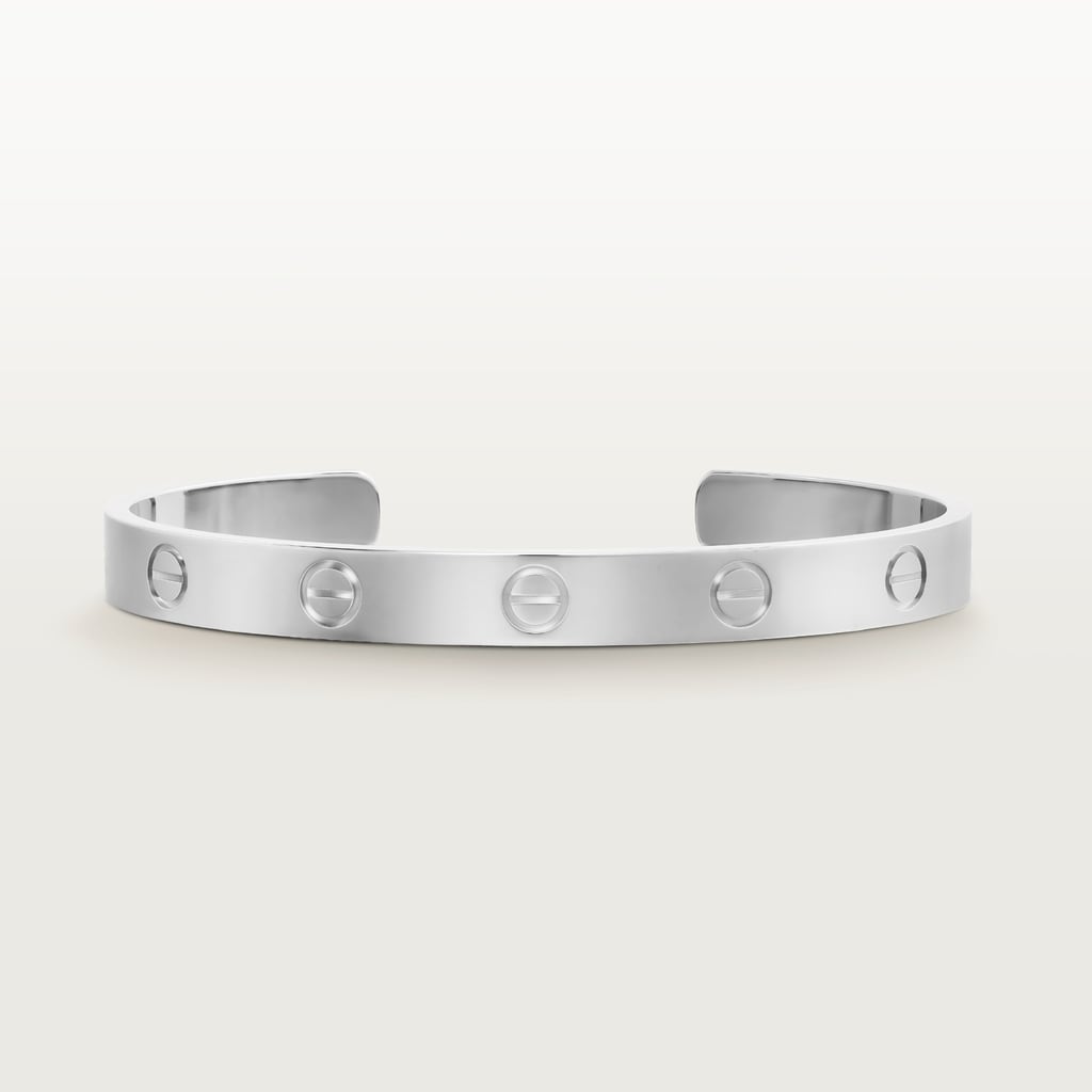 Love bracelet, open, classic modelWhite gold