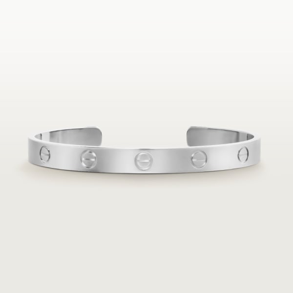 Love bracelet, open, classic model White gold