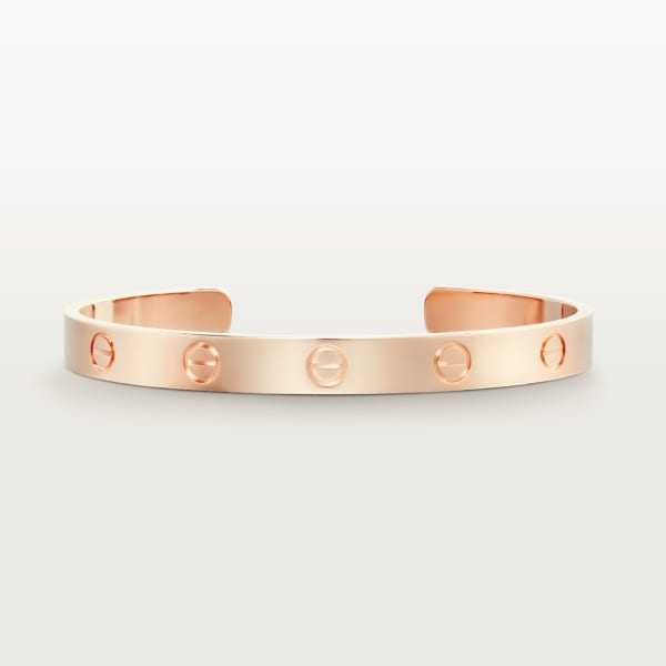 Love bracelet, open, classic model Rose gold