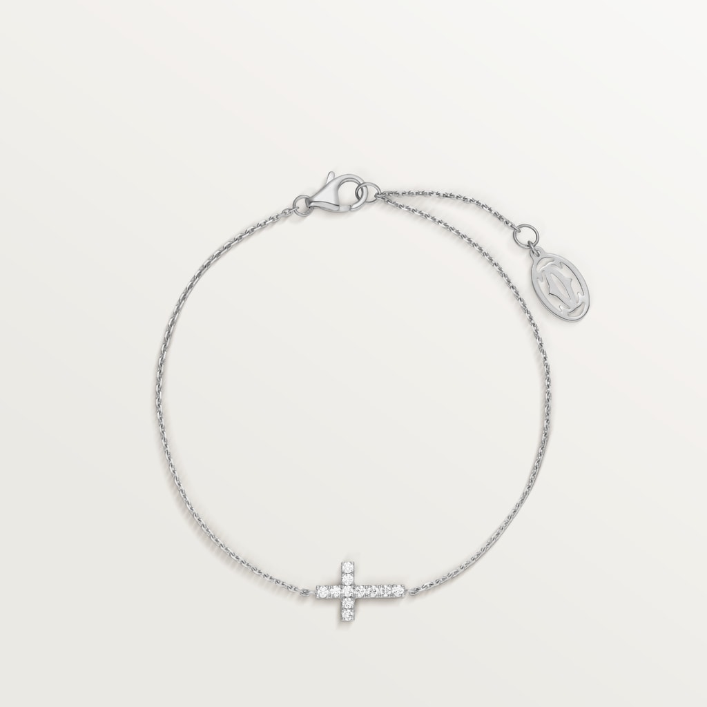 Symbols braceletWhite gold, diamonds