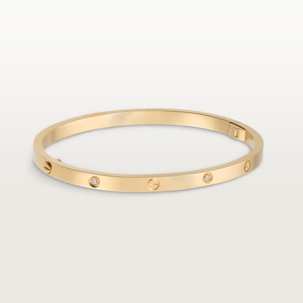 Love bracelet, small model, 6 diamonds Yellow gold, diamonds