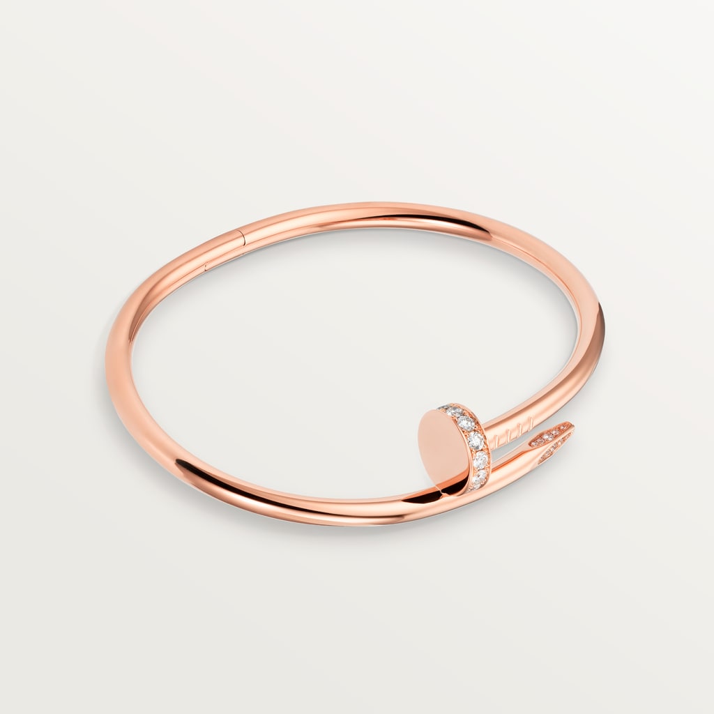 Juste un Clou bracelet, classic model, diamondsRose gold, diamonds