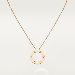 <span class='lovefont'>A </span> necklace, 3 diamonds Yellow gold, diamonds