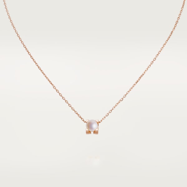 C de Cartier necklace Rose gold, pearl