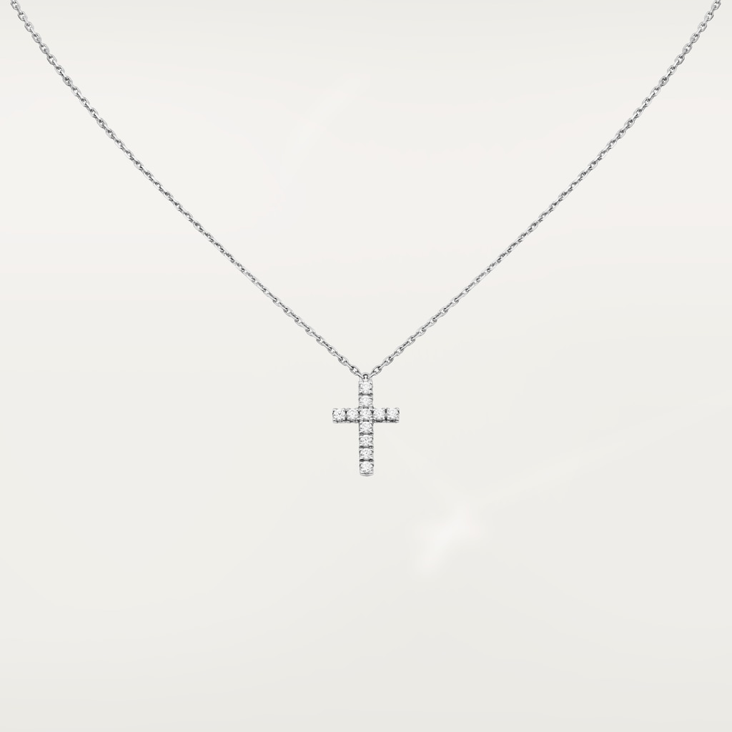 Symbols necklaceWhite gold, diamonds