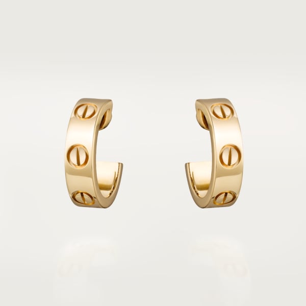 Love earrings Yellow gold