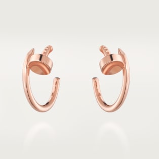 Juste un Clou hoop earrings, small model Rose gold