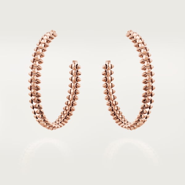 Clash de Cartier hoop earrings Small Model Rose gold