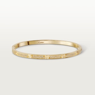 <span class='lovefont'>A </span> bracelet, small model, paved Yellow gold, diamonds