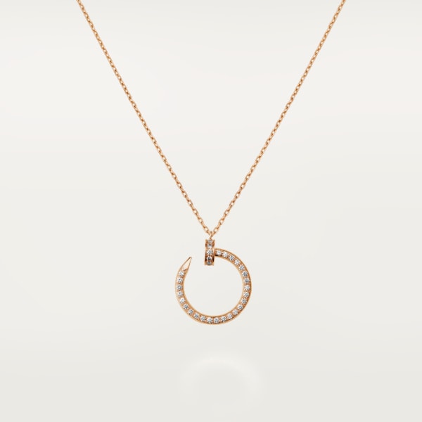 Juste un Clou necklace, diamonds Rose gold, diamonds