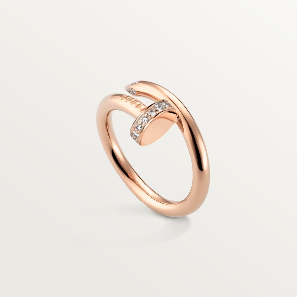 Juste un Clou ring, classic model, diamondsRose gold, diamonds