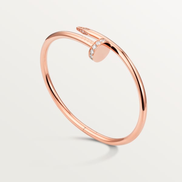 Juste un Clou bracelet, classic model, diamonds Rose gold, diamonds