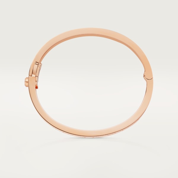 Love bracelet, diamond-paved Rose gold, diamonds