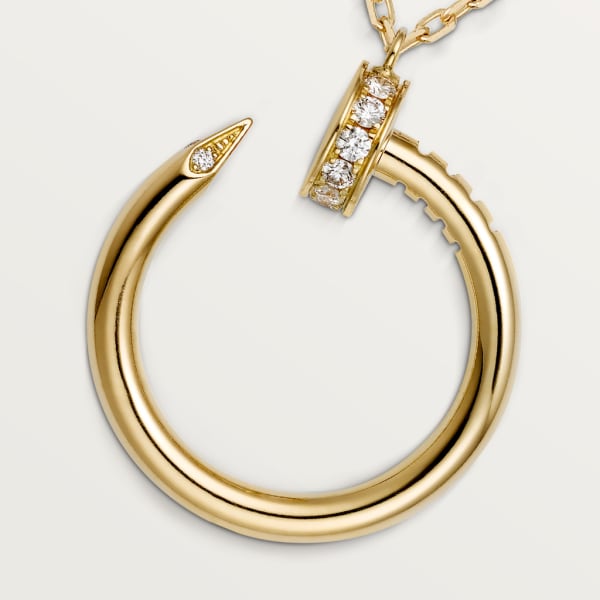 Juste un Clou necklace, diamonds Yellow gold, diamonds