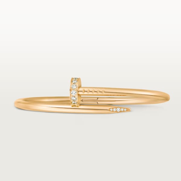 Juste un Clou bracelet, classic model, diamonds Yellow gold, diamonds