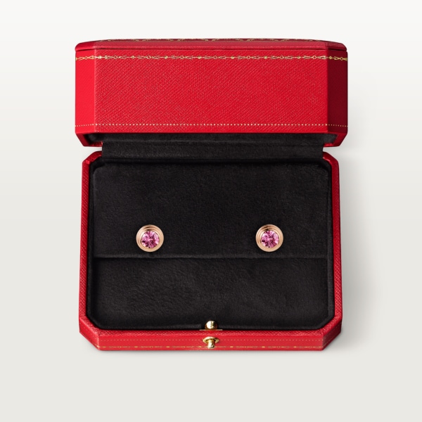 Cartier d'Amour earrings Rose gold, pink sapphires