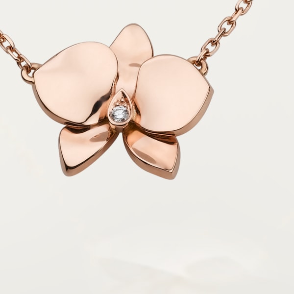 Caresse d'Orchidées par Cartier necklace Rose gold, diamond