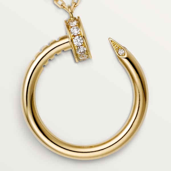 Juste un Clou necklace, diamonds Yellow gold, diamonds