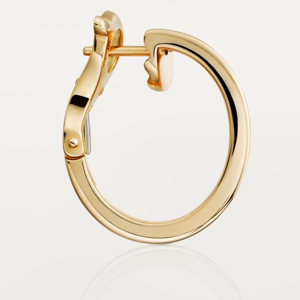 Love hoop earrings, classic model Yellow gold