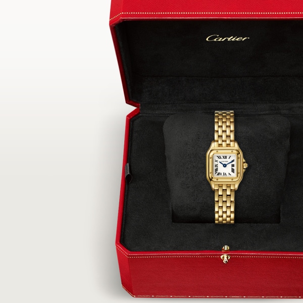 Panthère de Cartier watch Mini model, quartz movement, yellow gold