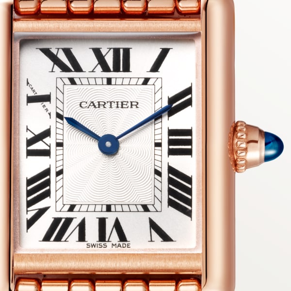 Tank Louis Cartier watch Small model, hand-wound mechanical movement, rose gold