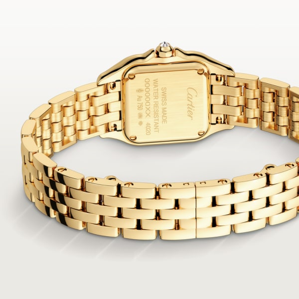 Panthère de Cartier watch Small model, quartz movement, yellow gold, diamonds