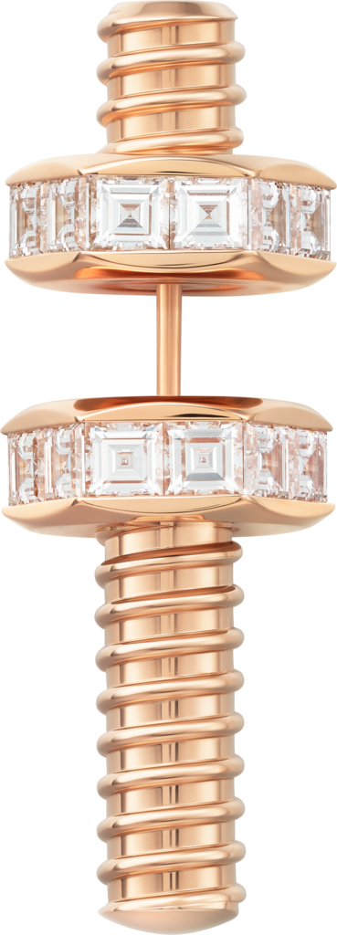 Écrou de Cartier earring/broochRose gold, diamonds