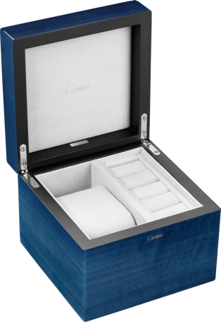 Precious Santos-Dumont box Extra-large platinum (925/1000) watch and precious Santos-Dumont box, numbered limited edition of 100 pieces