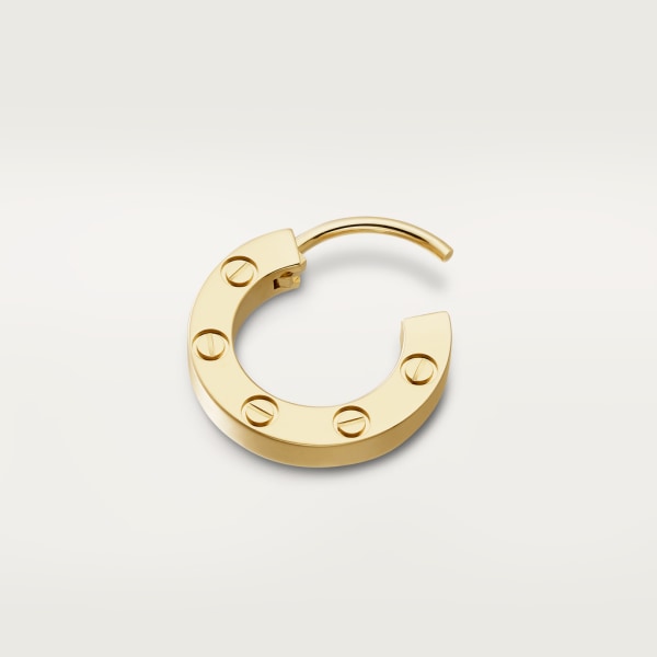 Love single earring Yellow gold