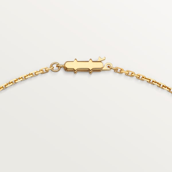 Love necklace, diamond-paved Yellow gold, diamonds