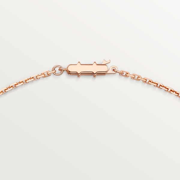 Love necklace Rose gold, diamonds