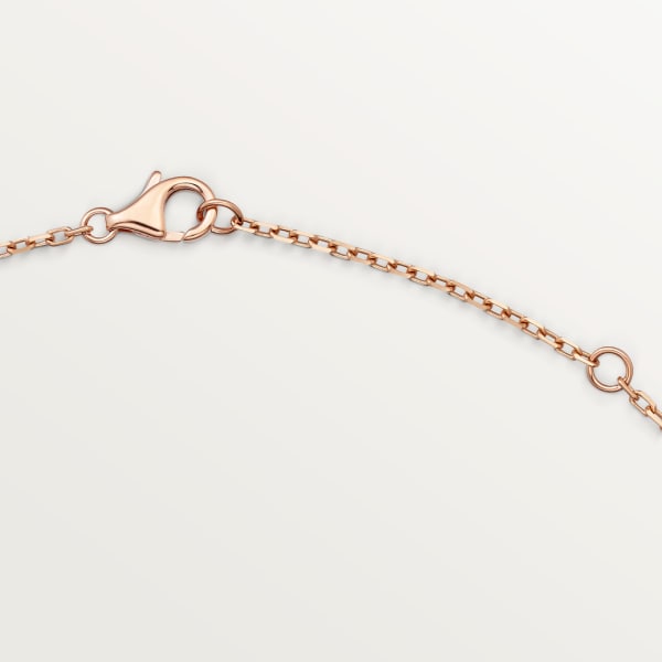 Love necklace Rose gold, diamonds