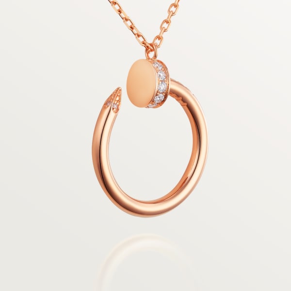 Juste un Clou necklace Rose gold, diamonds