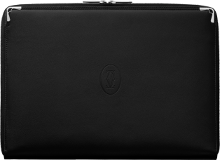 Portfolio,  Must de Cartier Black calfskin, palladium finish