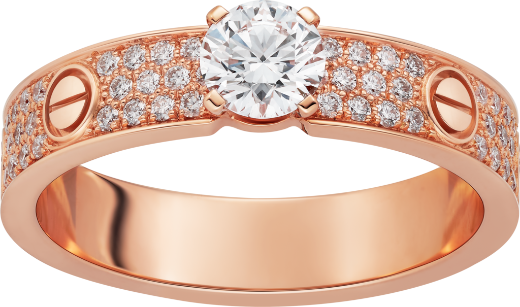 Love SolitaireRose gold, diamond