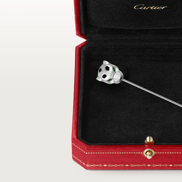 Panthère de Cartier tie pin Sterling silver, palladium finish