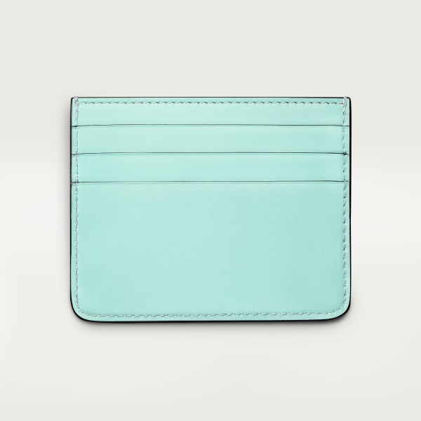 Simple Card Holder, C de Cartier Mint calfskin, golden and mint enamel finish