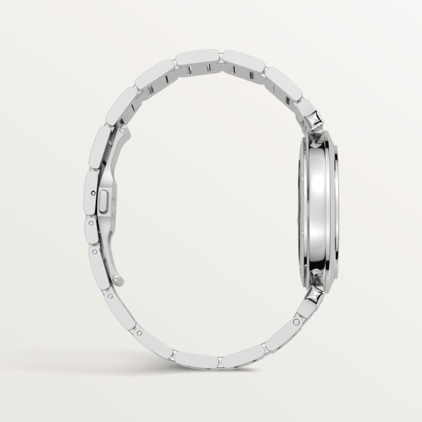 Pasha de Cartier watch 41 mm, automatic movement, steel, interchangeable metal and leather straps