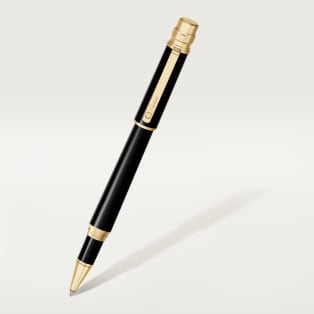 Santos de Cartier rollerball pen Large model, composite, gold finish