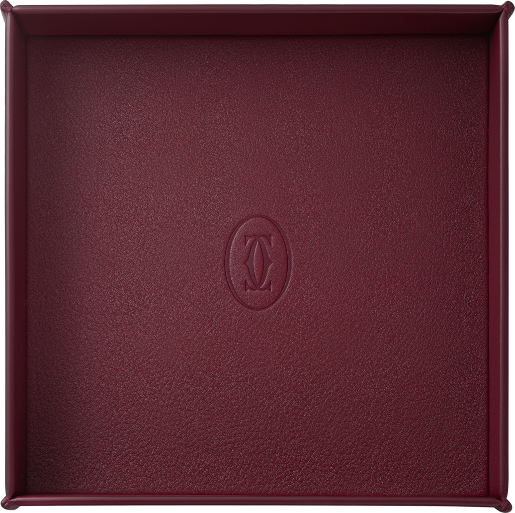 Must de Cartier MM trinket trayburgundy calfskin